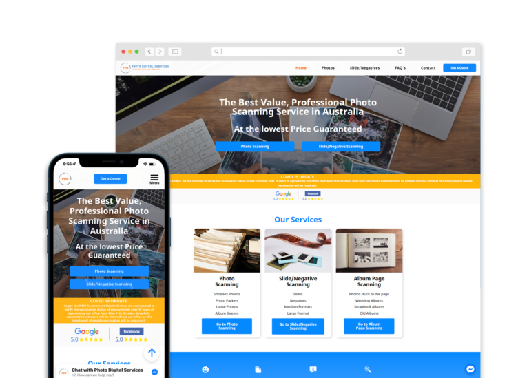 Photo Digital Services Website